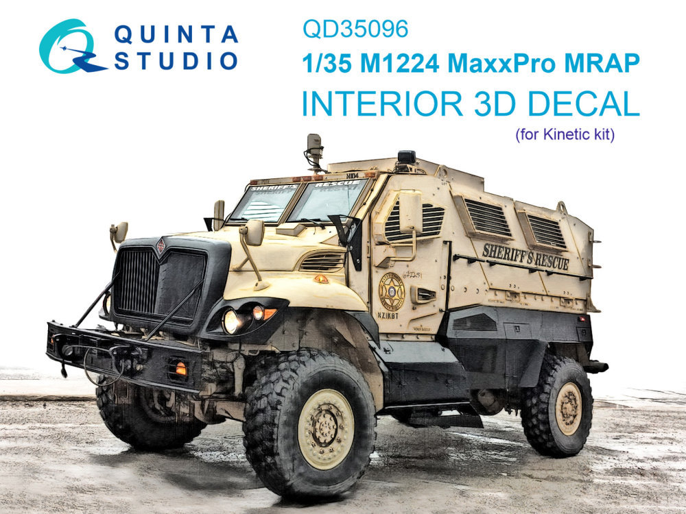 1/35 M1224 MaxxPro MRAP 3D-Print.&col.Inter. (KIN)
