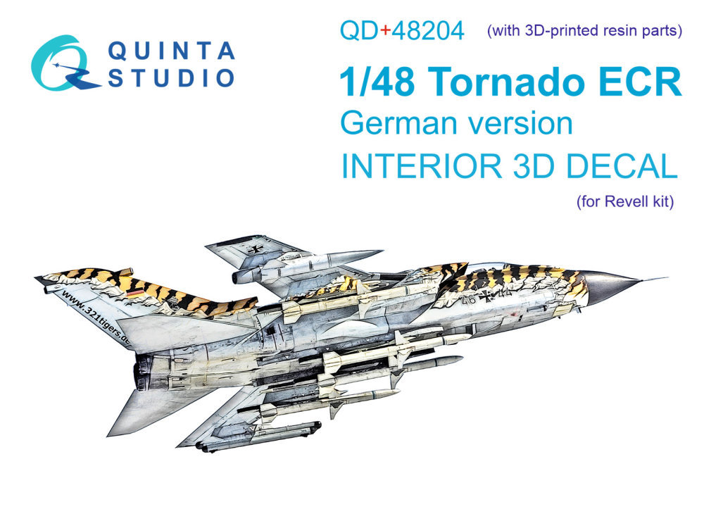 1/48 Tornado ECR German 3D-Print.&col.Inter. w/ 3D