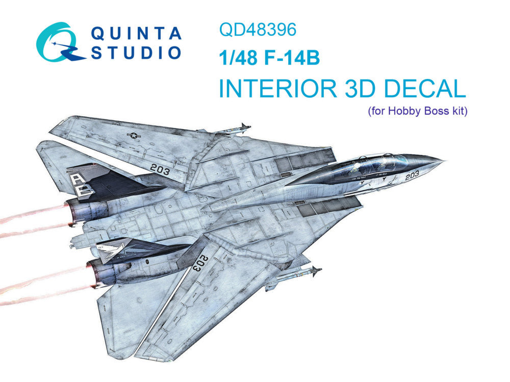 1/48 F-14B 3D-Print.&col.Interior (HOBBYB)