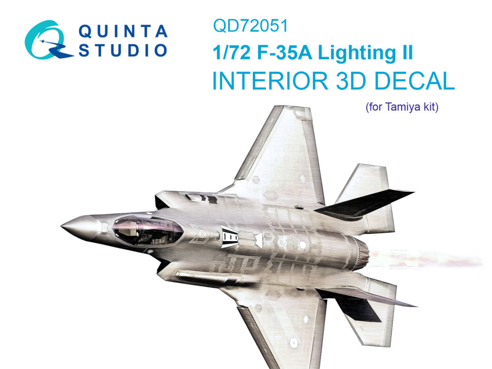 1/72 F-35A Lighting II 3D-Print.&col.Interior (TAM