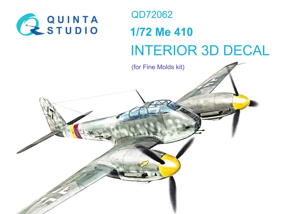 1/72 Me 410 3D-Print.&colour.Interior (FINEM)