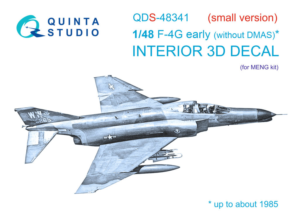 1/48 F-4G early 3D&colour.Interior (MENG) SMALL