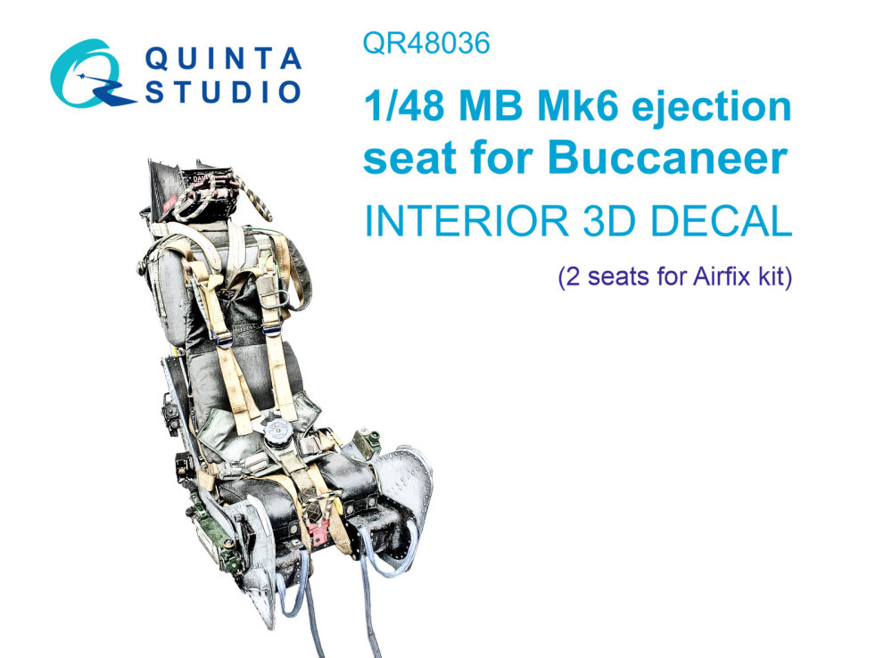 1/48 MB Mk 6 ejection seat Buccaneer (AIRF) 2 pcs.