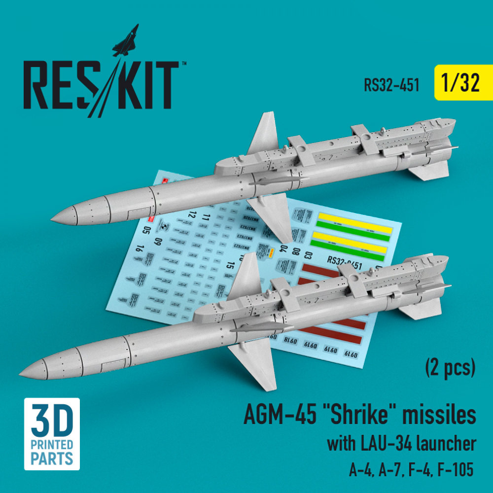 1/32 AGM-45 'Shrike' missiles w/ LAU-34 launcher