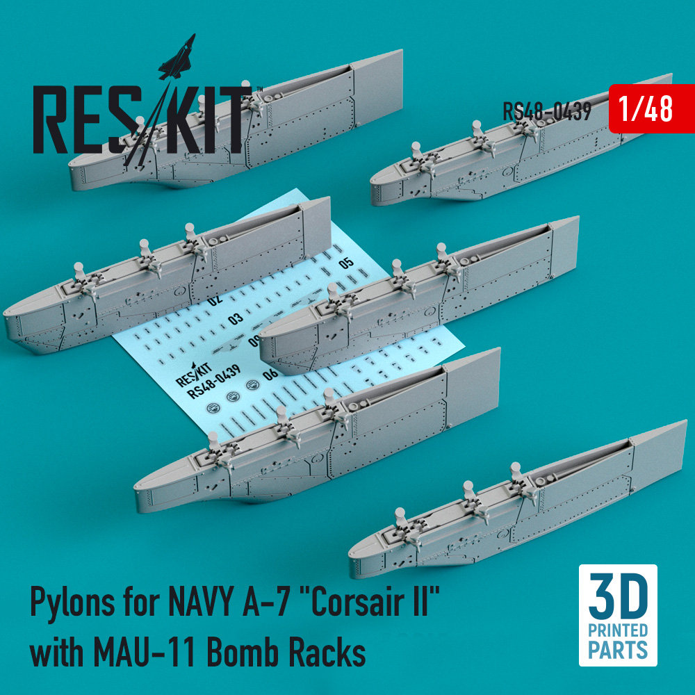 1/48 Pylons for NAVY A-7 'Corsair II' w/ MAU-11