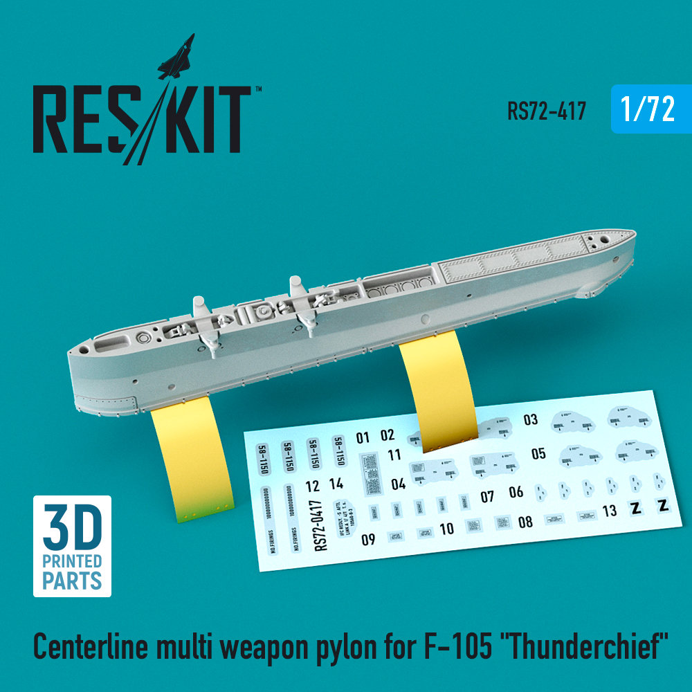 1/72 Centerline multi weapon pylon for F-105 