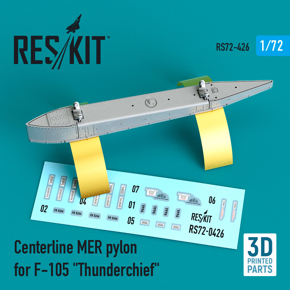 1/72 Centerline MER pylon for F-105 'Thunderchief'