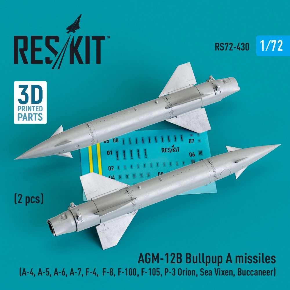 1/72 AGM-12B Bullpup A missiles (2 pcs.)