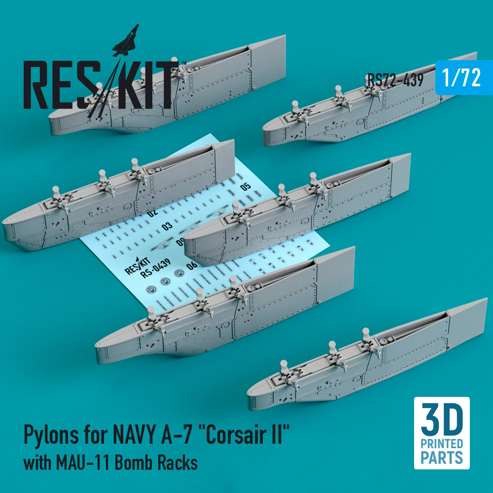 1/72 Pylons for NAVY A-7 'Corsair II' w/ MAU-11