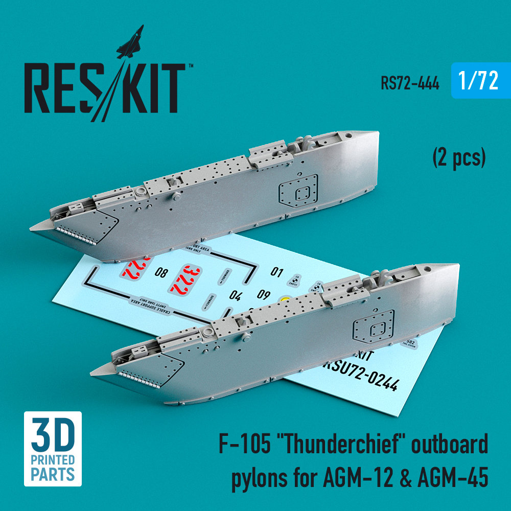 1/72 F-105 'Thunderchief' outboard AGM-12 & AGM-45