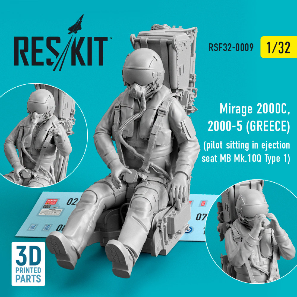 1/32 Mirage 2000C,2000-5 GREECE pilot sitting