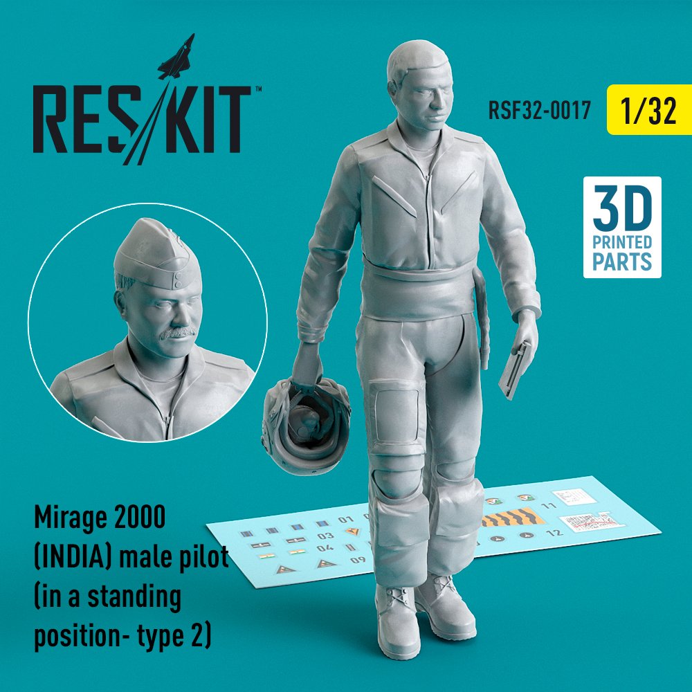 1/32 Mirage 2000 INDIA male pilot - standing 2