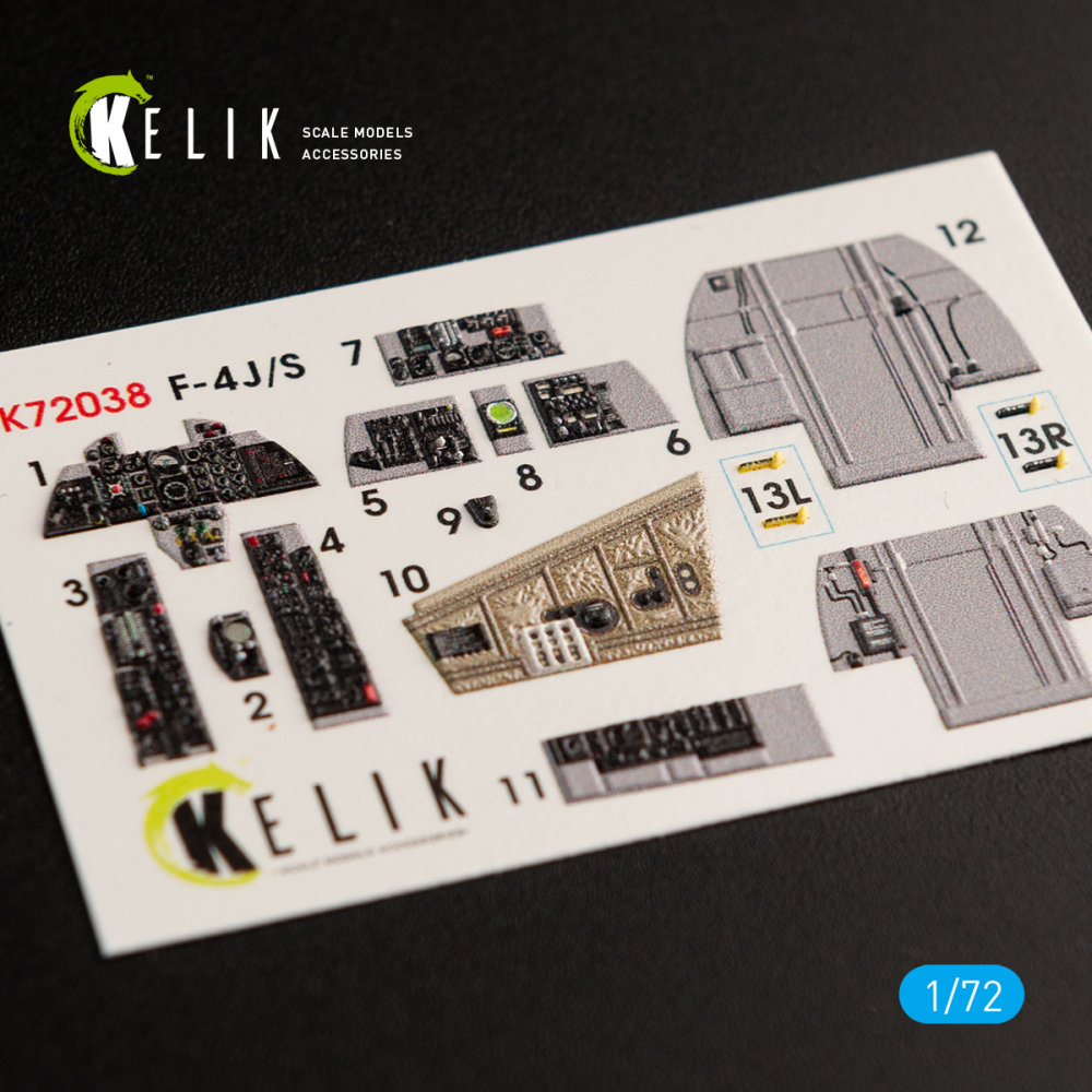 1/72 F-4J/S 'Phantom II' interior 3D (HAS)