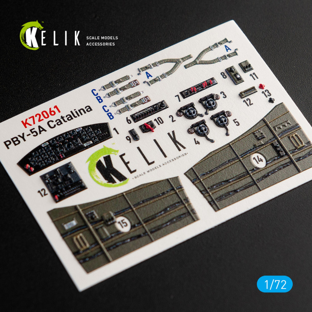 1/72 PBY-5A Catalina interior 3D decals (TAM)