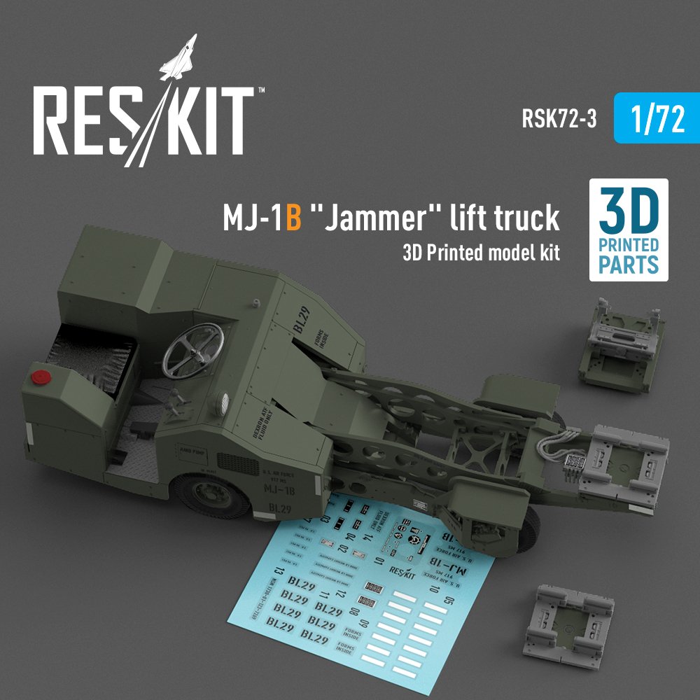 1/72 MJ-1B 'Jammer' lift truck (3D Printed model)