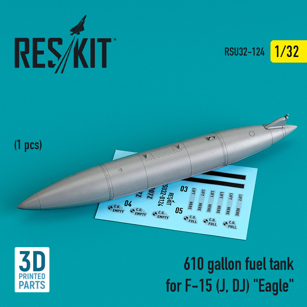 1/32 610 gallon fuel tank for F-15 (J, DJ) 'Eagle'