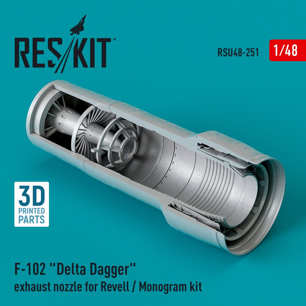 1/48 F-102 'Delta Dagger' exh. nozzle (REV/MONO)