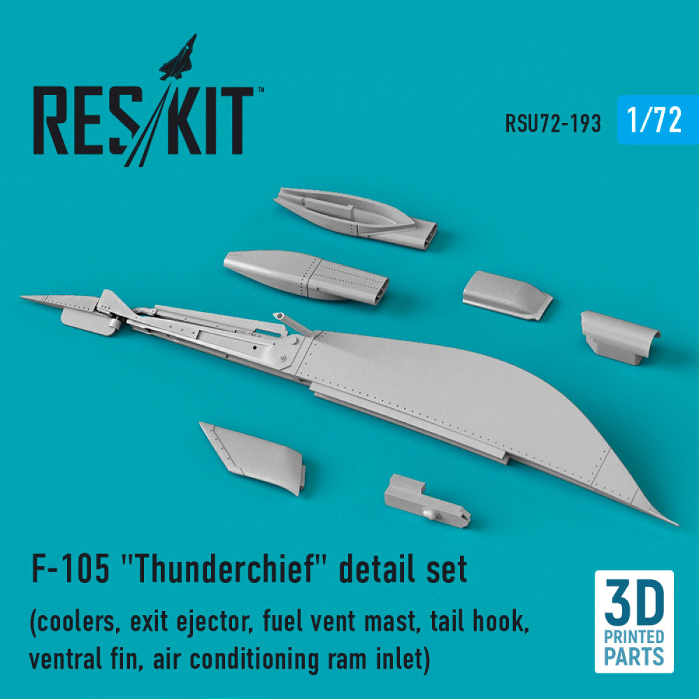 1/72 F-105 'Thunderchief' detail set (3D Printed)