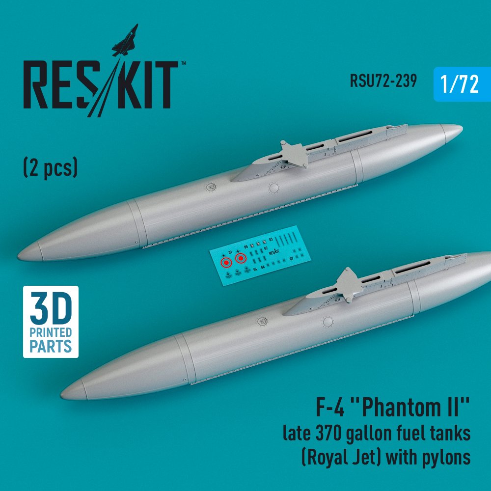 1/72 F-4 'Phantom II' late 370 gallon fuel tanks