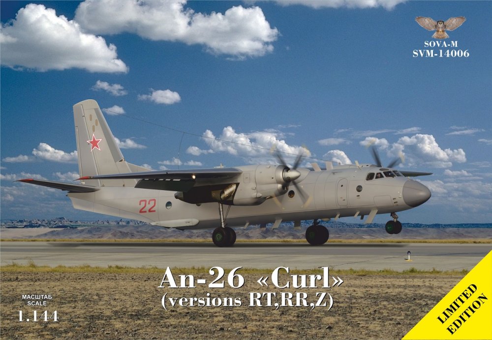 1/144 An-26 RT/RR/Z (USSR,Ukraine,Czechoslovak AF)