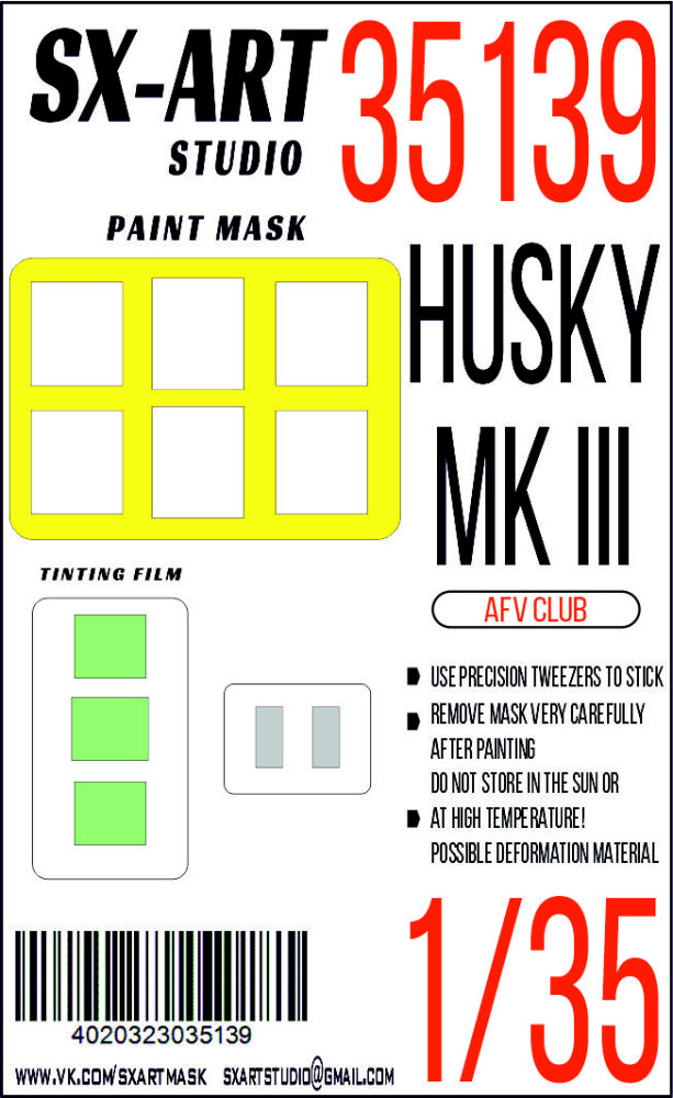 1/35 Paint mask Husky mk III (AFV)