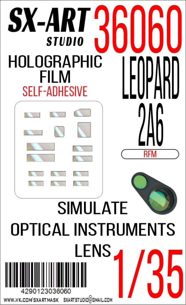 1/35 Holographic film Leopard 2A6 (RFM)