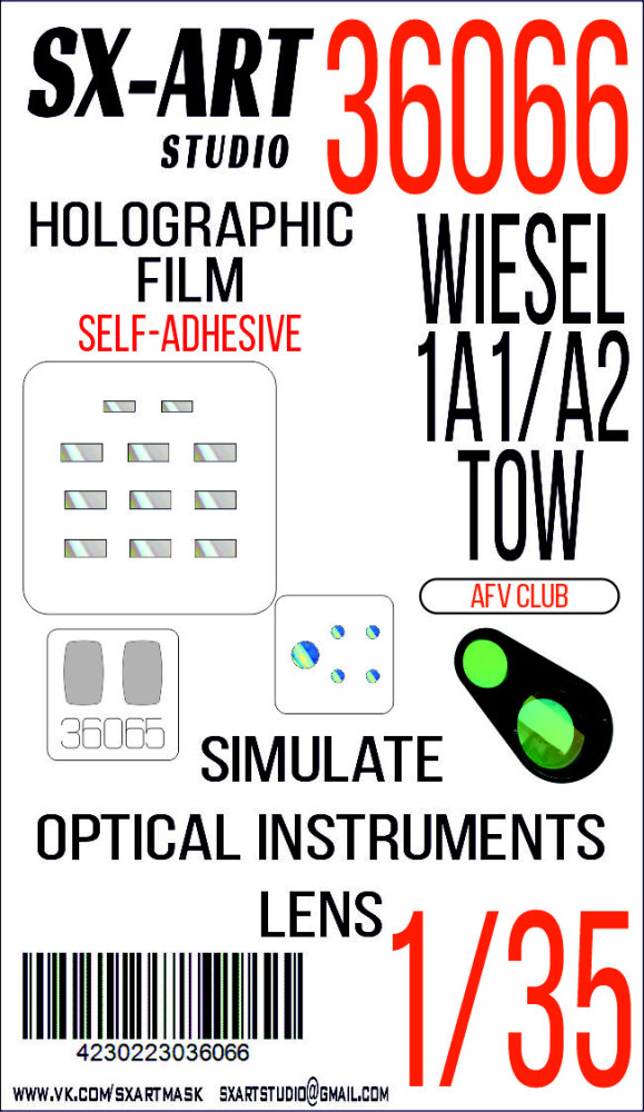 1/35 Holographic film Wiesel 1A1/A2 TOW (AFV)