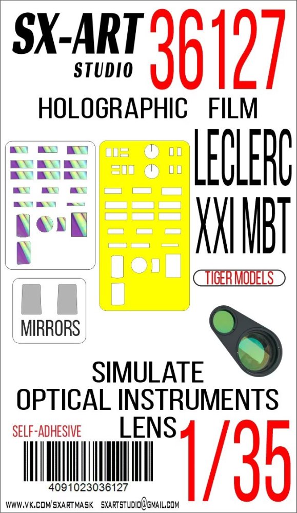 1/35 Holographic film Leclerc XXI MBT (TIGER M.)