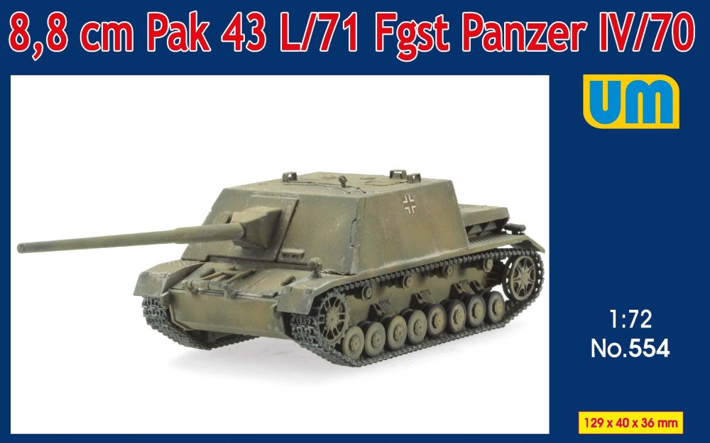 1/72 8,8cm Oak 43L/71 Fgst / Panzer IV/70