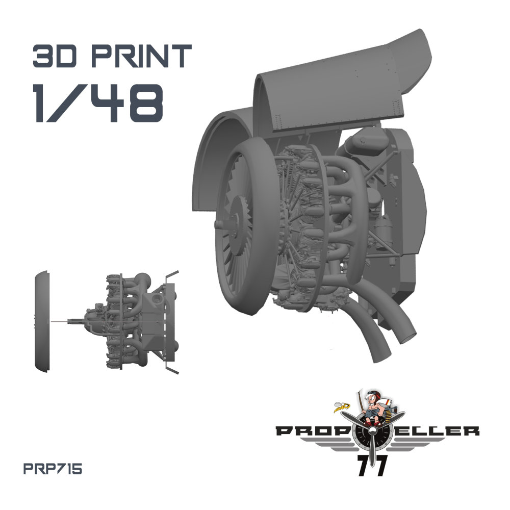 1/48 Engine Z-37 / Z-37A Čmelák (MACO)