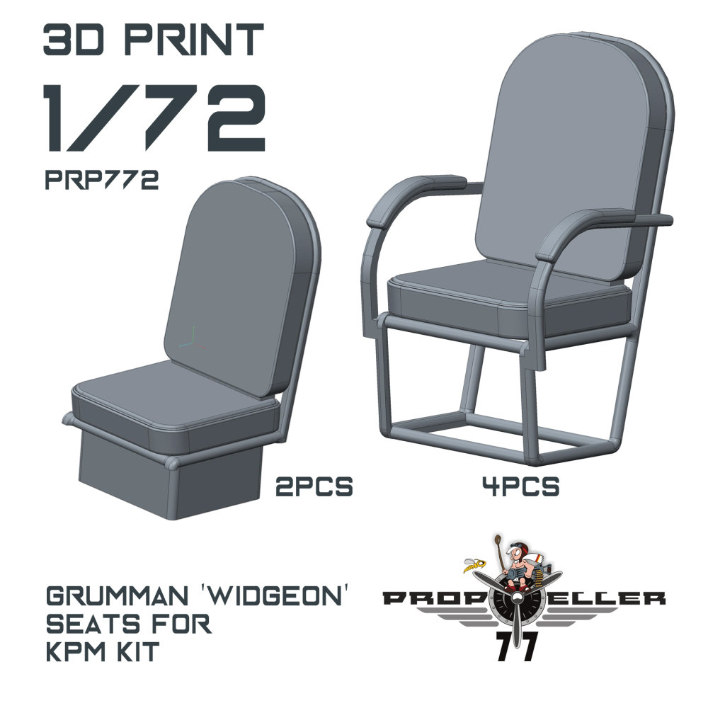 1/72 Gruman Widgeon seats (KPM)