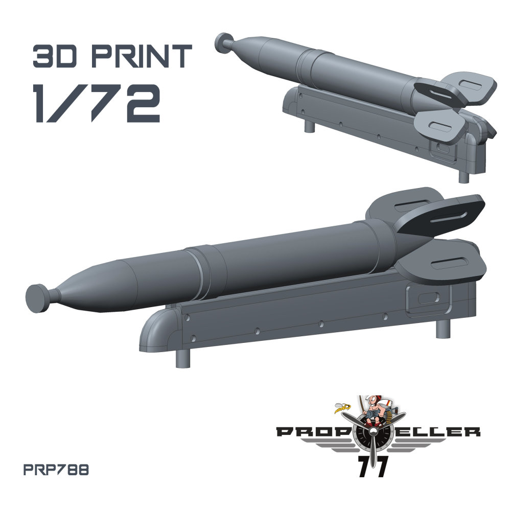 1/72 RS-132 Soviet WWII Rockets (4 pcs.)