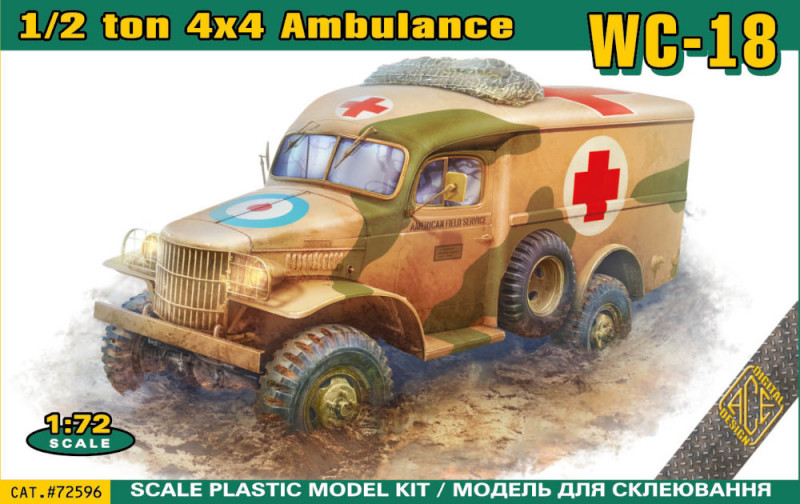 1/72 WC-9/18/27 1/2 ton Ambulance Truck 4x4