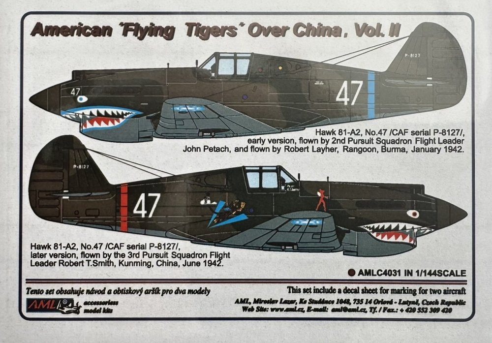 1/144 Decals American 'Flying Tigers' o.China Pt.2