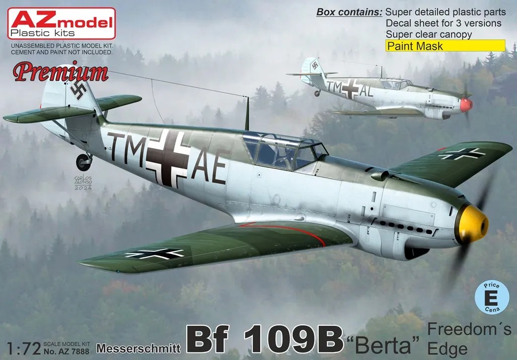 1/72 Messerschmitt Bf 109B 'Berta' (3x camo)
