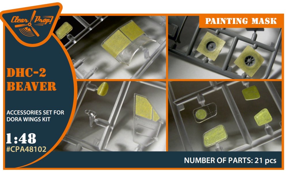 1/48 DHC-2 Beaver painting mask (DORA W.)