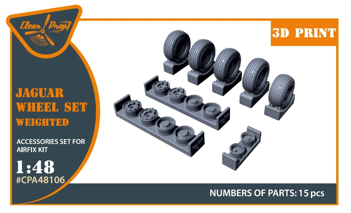 1/48 Jaguar - wheels set, weighted (AIRF)