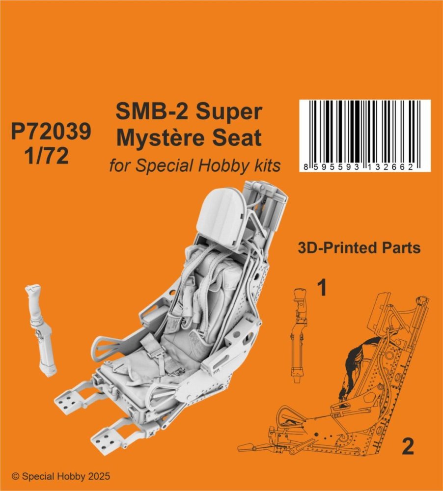 1/72 SMB-2 Super Mystere seat (SP.HOBBY)