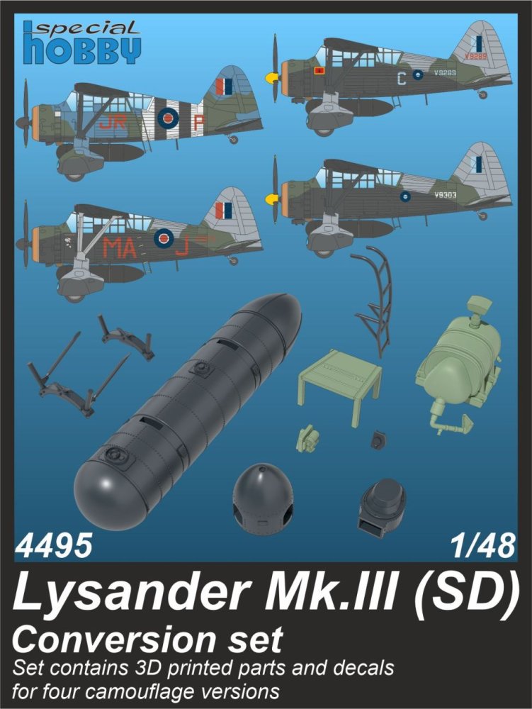 1/48 Lysander Mk.III (SD) Conversion Set w/ decals