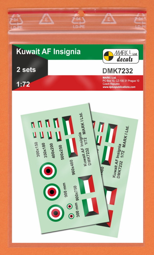 1/72 Decals Kuwait AF Insignia (2 sets)