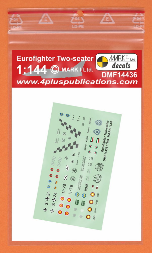 1/144 Decals Eurofighter Two-seater