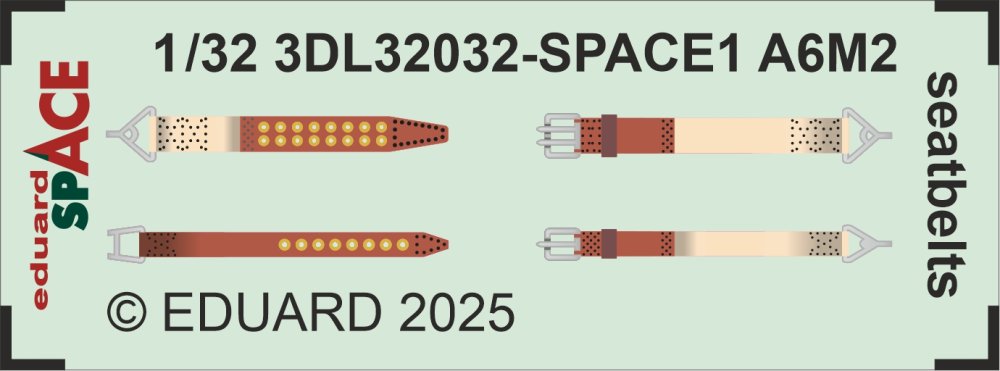 1/32 A6M2 Zero seatbelts SPACE (TAM)