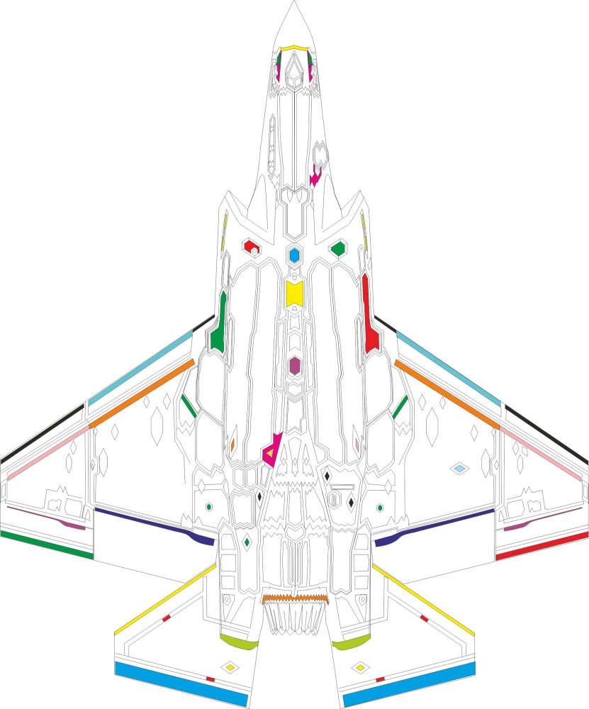 Mask 1/48 F-35C RAM panels (TAM)