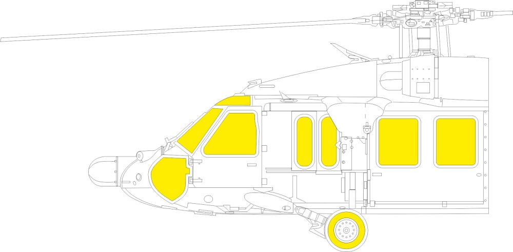 Mask 1/48 UH-60A (ICM)
