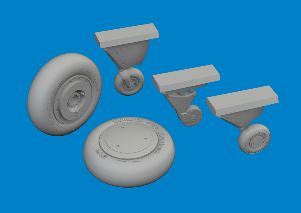 BRASSIN 1/48 F4F-4 wheels early (ACAD)