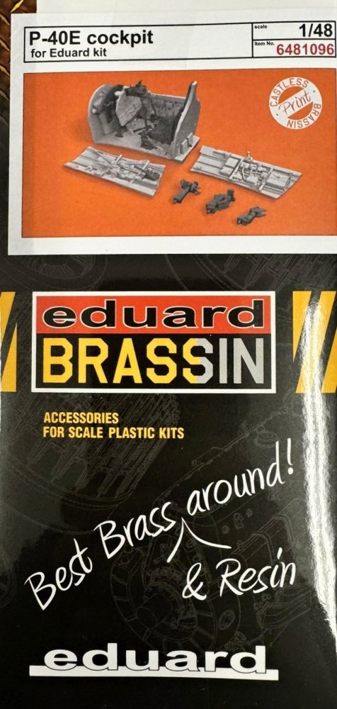 BRASSIN 1/48 P-40E cockpit PRINT (EDU)