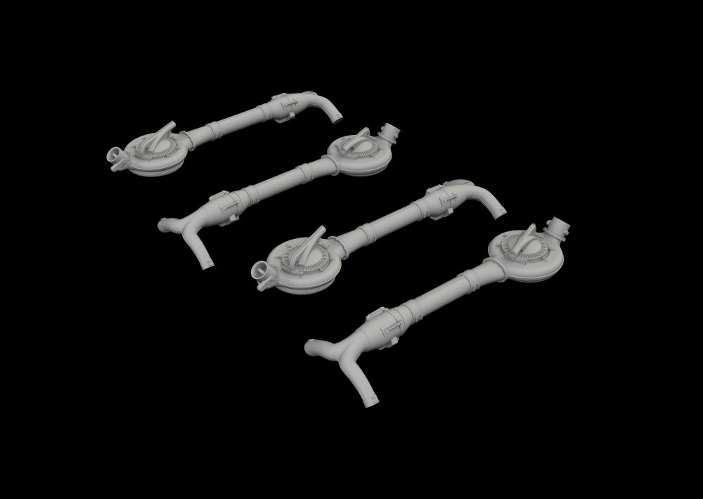 BRASSIN 1/48 B-24D turbochargers PRINT (HOBBYB)