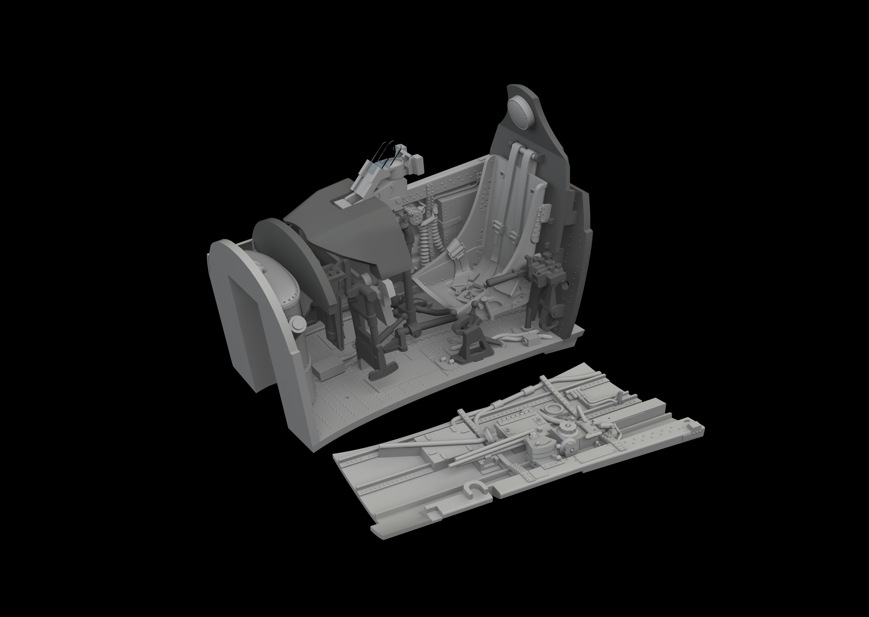 BRASSIN 1/48 P-40N cockpit PRINT (EDU)