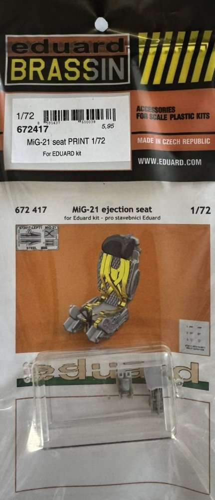 BRASSIN 1/72 MiG-21 seat PRINT (EDU)