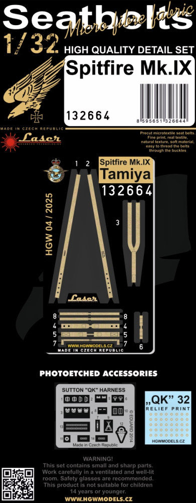 1/32 Seatbelts Spitfire Mk.IX (TAM)